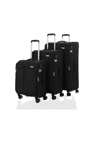 Baggaj V2411 Super Lıght Valiz Black Set Siyah