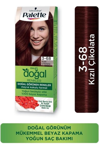 Palette Kalıcı Doğal Renkler Saç Boyası 3 - 68 Kızıl Çikolata X 3 A