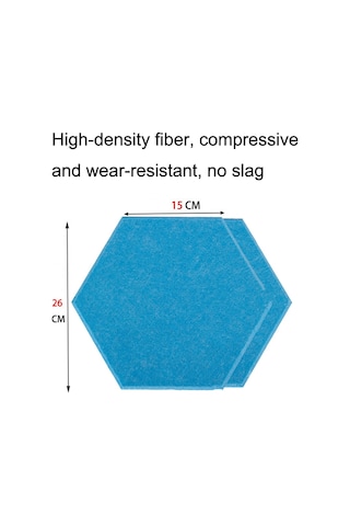 Sones Polyester Elyaf Duvar Dekorasyonu Ses Yalıtımı Pamuk Ses Emici Levha, Stil: Yapıştırıcılı Lake Blue