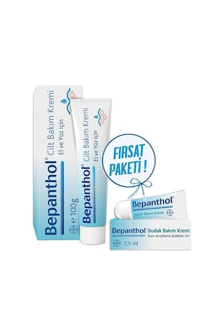 Bepanthol Cilt Bakım Kremi 30 G + Dudak Bakım 7.5 ML