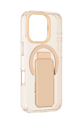 Apple Uyumlu iPhone 16 Pro Kılıf Magsafe Şarj Özellikli Standlı Amazingthing Titan Plus Kapak Rose Gold