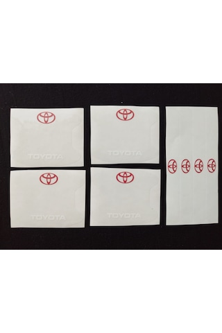 Toyota Marka Uv Baskılı Kapı Kolu Koruma Folyo Seti Çizik Önleyic