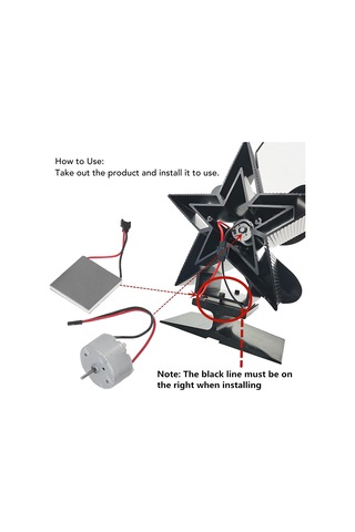 Honmex Isıtma İle Çalışan Ev Isı Sobası Fan Motoru Ve Jeneratör Plakası - Evrensel Uyumlu Değiştirme Parçası Diğer