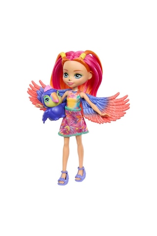 Enchantimals HRX83 Popüler Karakter Bebekler - Trippi Toucan
