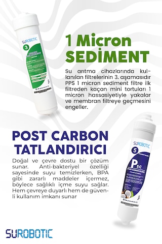 Kapalı Kasa Su Arıtma Cihazı Filtre Seti 5 Aşamalı 12"tümkapalı K
