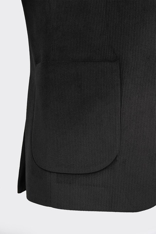 Siyah Kadife Fitilli Casual Premium Ceket Siyah
