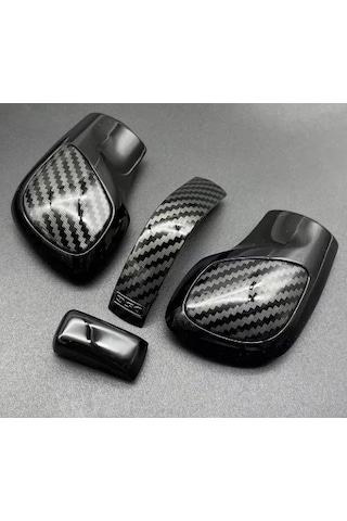 Golf 7 7.5 Leon 2013/2020 Passat B8 B7 2013-2020 Karbon Desenli Dsg Vites Topuzu Yenileme 4 Parça Parlak