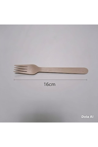 Kullan At Ahşap Tahta Çatal 100 Adet 16 Cm