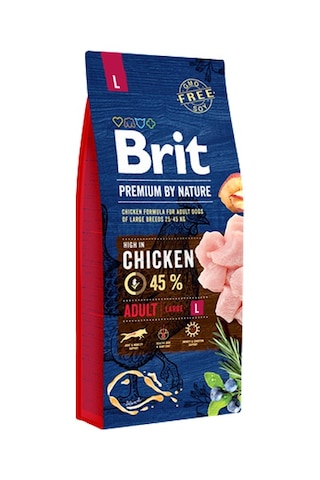 Brit Premium By Nature Büyük Irk Yetişkin Köpekler İçin, Tavuk Etli Kuru Mama 15 Kg