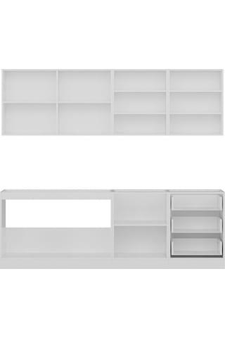 Minar 240 Cm Mutfak Dolabı Beyaz 240-B3 Beyaz