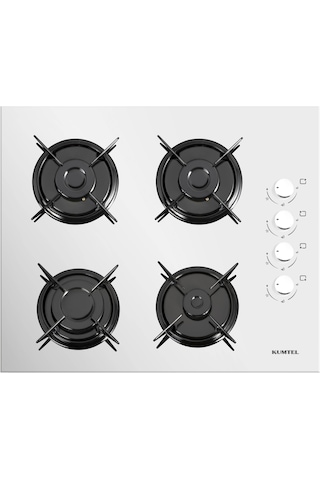 Kumtel B66-S2 DDT - KO-40TAHDF - DA6-835 Dokunmatik Beyaz Cam Ankastre Set