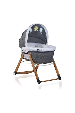 Kiwi Safe & Comfort Sleeper All in One Sallanır Katlanır Ahşap Beşik