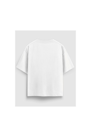 Yolo Street The Sweet Science Boks Baskılı Oversize Tişört %100 Pamuk Unisex Streetwear Beyaz