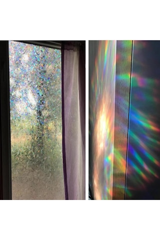 Statik Desenli Cam Folyosu Buzlu Cam Folyo Cam Filmi 3 D. (431361416)