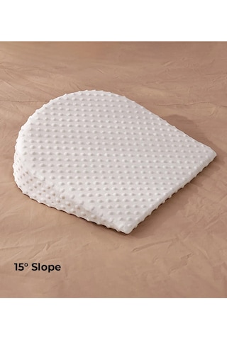 Sunveno U Şekilli Bebek Yastığı + 10 & 15 Eğim Pedi, Polimer Dolgu, Anti-dökülmeli Yastık Kılıfı Çok Renkli