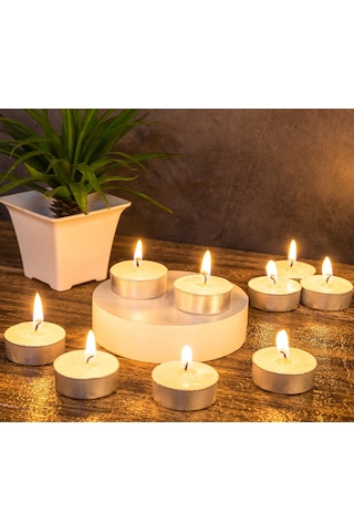 20 Li Yuvarlak Mum Kırmızı Tealight Mum Doğum Günü Parti Süsleme Kirmızı