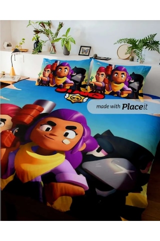 Özel Tasarım Çocuk,tek Kişilik Nevresim Takımı 160x240 Cm Stars