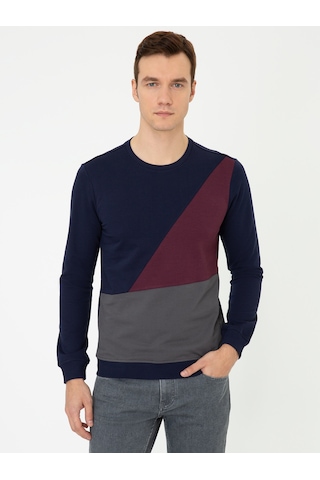 Lacivert Slim Fit Sweatshirt