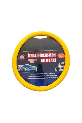 Silikon Direksiyon Kılıfı Sarı Sarı