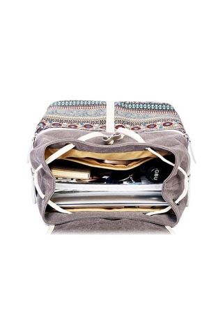 Ganzhoushop Sırt Sırt Kanvas Kadın Kadın İşlevli Çok Çantası Çantası Çanta Black Jb Siyah