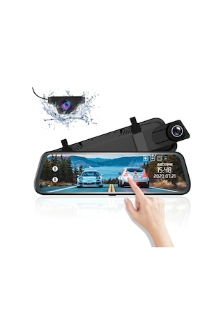 Dikiz Aynası Araç Kamerası 7 Inç Full Hd 1080p Ekranlı + Geri Görüş Kamerası