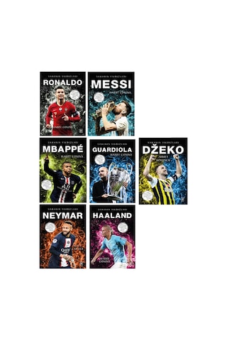 Sahanın Yıldızları Neymar Dzeko Ronaldo Poster Sticker Futbolcu Kartı Hediyeli Toplam 7 Kitap
