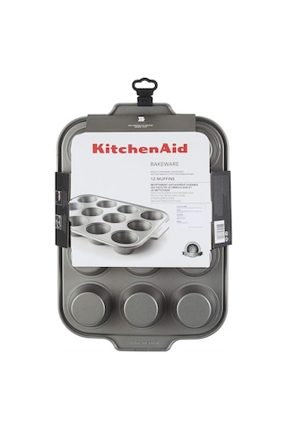 Kitchenaid Cc003296-001 Alüminize Çelik 12 Li 35X26 Cm Muffin Kal Çok Renkli
