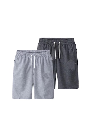 Siyah Erkek Şort Yaz Ince Kesit Beş Noktalı Pantolon Spor Rahat Pantolon Büyük Boy Gevşek Erkek Pantolon Siyah