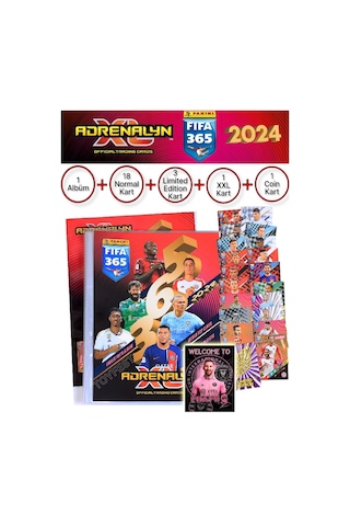 Panini Adrenalyn Fifa 365 - 2024 Tcg Mega Başlangıç Paketi Futbolcu Kartları Dergi Albümü