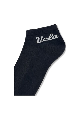 Ucla Adelıta 3'lü Siyah Kısa Jakarlı Pamuk Standard Fit Unisex Çorap