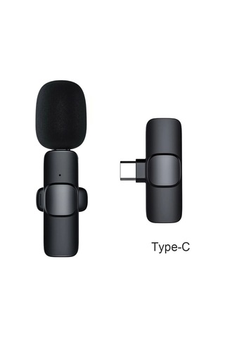 Nettech K8 Plastik Type-C Kablosuz Yaka Mikrofonu