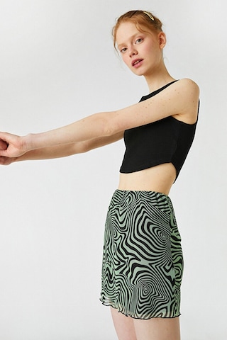 Koton Kadın Halter Yaka Crop Atlet 2YAL38009OK Siyah