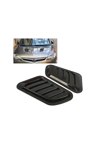 Kaput Üstü Havalandırma Izgarası Piano Black Abs Plastik Vent