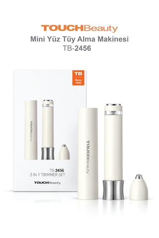 Touchbeauty Tb2456 Çift Başlıklı, Mini Yüz Tüy Alma Makinesi Pilli, Temizleme Fırçası, Seyahat Boy, Kablosuz Kullanım