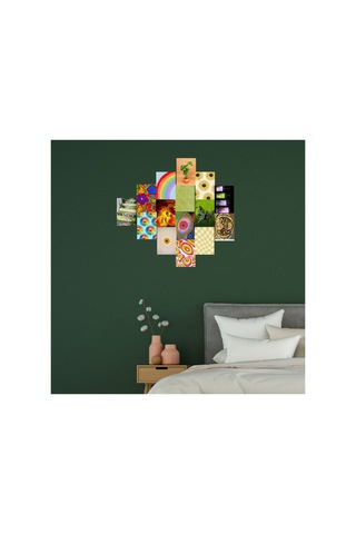 A5 Colorful Soft Poster Duvar Kağıdı Seti Renkli Estetik Duvar Kolajı Oda Süsleme Afiş Seti
