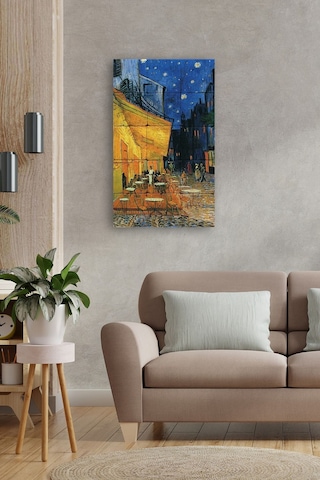 Doğal Taş Tablo - Van Gogh Eseri Tablo - Duvar Dekoru 30x50cm