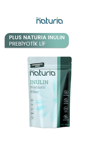 Plus Naturia İnülin Prebiyotik Lif Vegan, Glutensiz, C Vitamini Takviyeli 400g