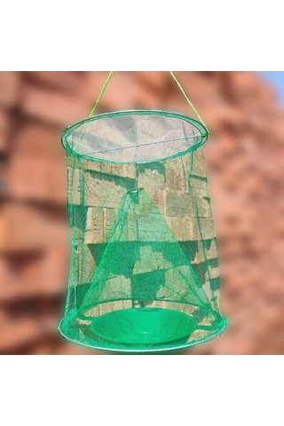 Fortunelane Katlanabilir Askılı Sinek Tuzağı - Dış Mekan İçin Dayanıklı, Yeniden Kullanılabilir, Etkili Sinek Yok Edici Demir Tel