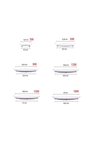 Cata 5 Adet Ct 5146 Cata 9 W Led Spot Armatür Beyaz 6500K