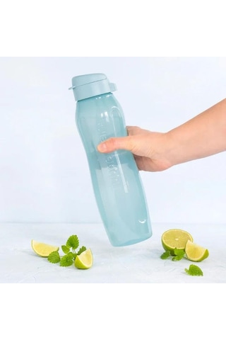 Tupperware Eco Şişe Slim 1 L Mavi Böğürtlen
