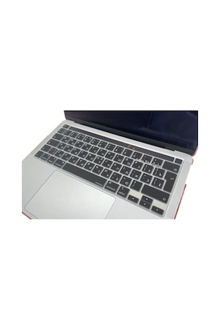 Macbook Pro Rusça Klavye Koruyucu Uk Iso Ters L Enter A2338 M1 M2 A2251 A2289 A2141 Uyumlu Silikon Keyboard Cover Touch Bar Siyah