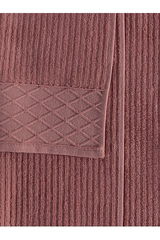 Cumba %100 Pamuk 3 Lü Havlu Takımı - 30x50, 50x90, 70x140 Kiremit
