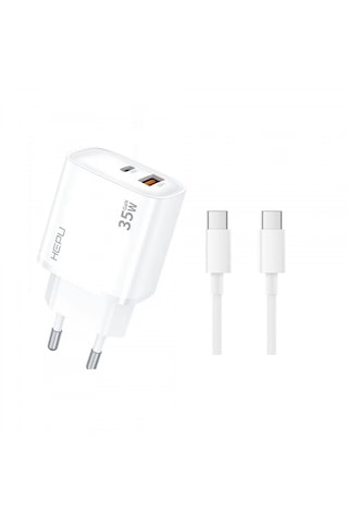 Hp-c30 35 Watt Gan Şarj Adaptörü 2-port Fast Charger Hızlı Şarj A
