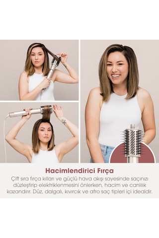 Shark Flexstyle 3-in-1 Saç Kurutma & Şekillendirme Sistemi - Stone Bej