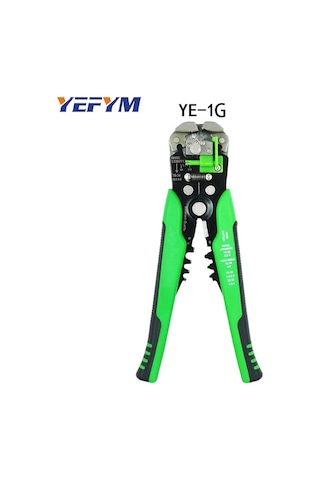 Yaleker Elektrikçi Çok İşlevli Otomatik Tel Soğutucu - Kesim/büküm/uçaklama Aracı 0.25-6mm² - Yeşil Seçenek