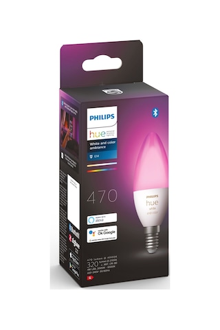 Philips HueWCA 5.3W E14 Renkli Akıllı Ampul B39