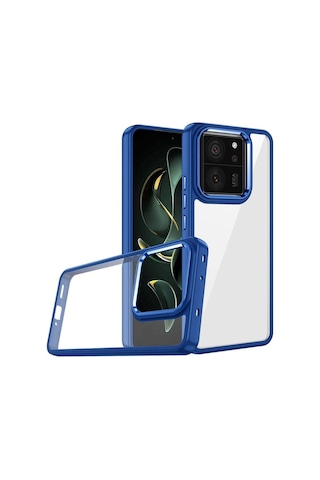 Xiaomi Mi 13t Kılıf Zore Flora Kapak Mavi