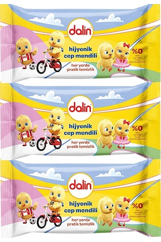 Dalin Hijyenik Islak Cep Mendil 3x15 Adet DAL-7663