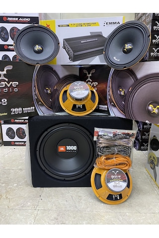Jbl 30 CM Bas Brava Auıdo 20 CM İki Takım Midrange Soundmax Anfi