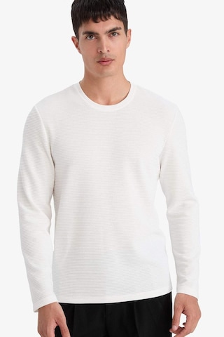 Defacto Slim Fit Dar Kesim Bisiklet Yaka Sweatshirt G2605ax25auwt32 Beyaz-wt32